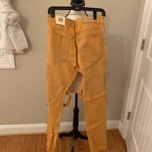 MNML Orange Distressed Jeans